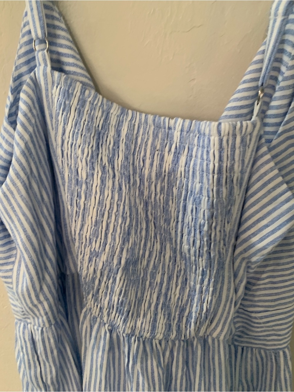CeCe Coastal Blue & White Striped Tie-Front Keyhole Maxi Sundress NWT XL - Picture 8 of 9
